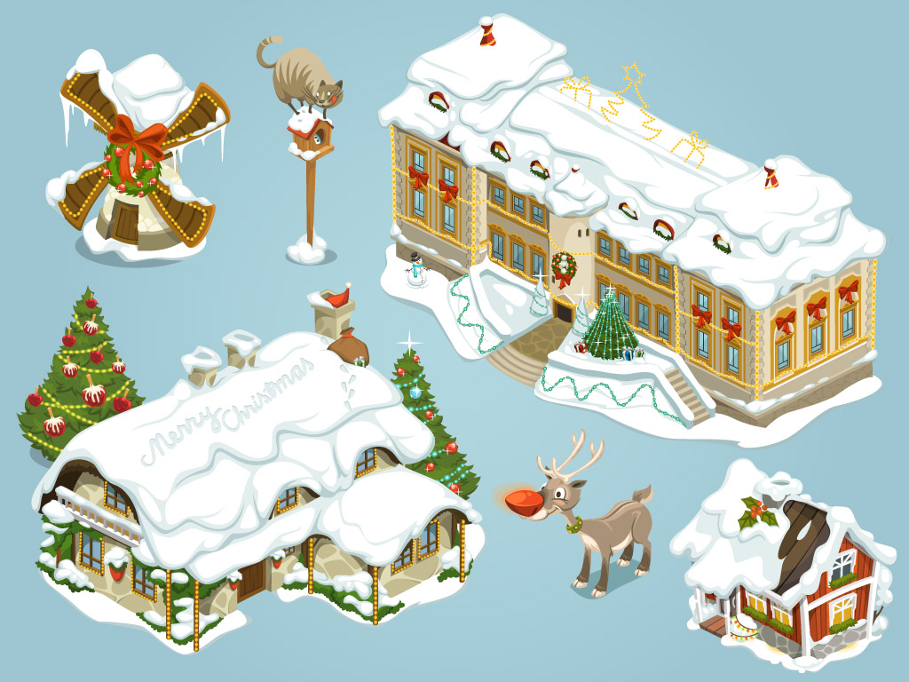 Online Game Christmas items, second set